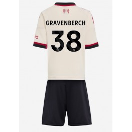 Liverpool Ryan Gravenberch #38 Uit tenue Kids 2025-26 Korte Mouw (+ Korte broeken)